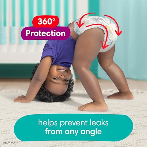 Pampers Cruisers 360 Diapers Size 4, 144 Count, Pull-On Disposable Baby Diapers W1675