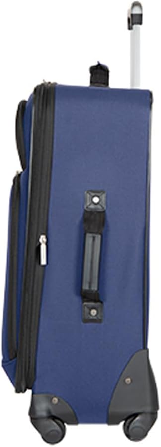 Skyway Epic Softside Medium Checked Luggage 24 Inch Spinner Suitcase Surf Blue M74017