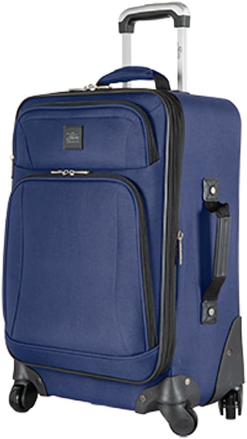 Skyway Epic Softside Carry-On Luggage 20 Inch Spinner Suitcase, Surf Blue F408