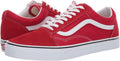 Vans Men's Old Skool Sneaker, Racing Red/True White, Size 9.5