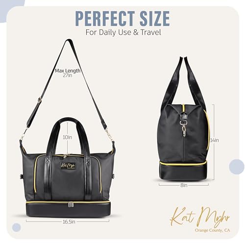 Women’s Travel Weekender Duffle Bag with Shoe Compartment G924