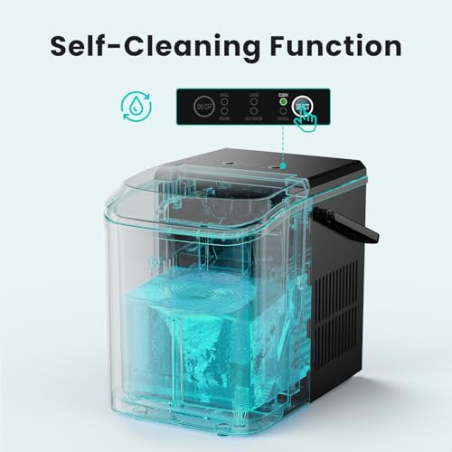 OLIXIS Nugget Ice Maker Machine, Countertop Portable with Basket and Scoop, White W12772