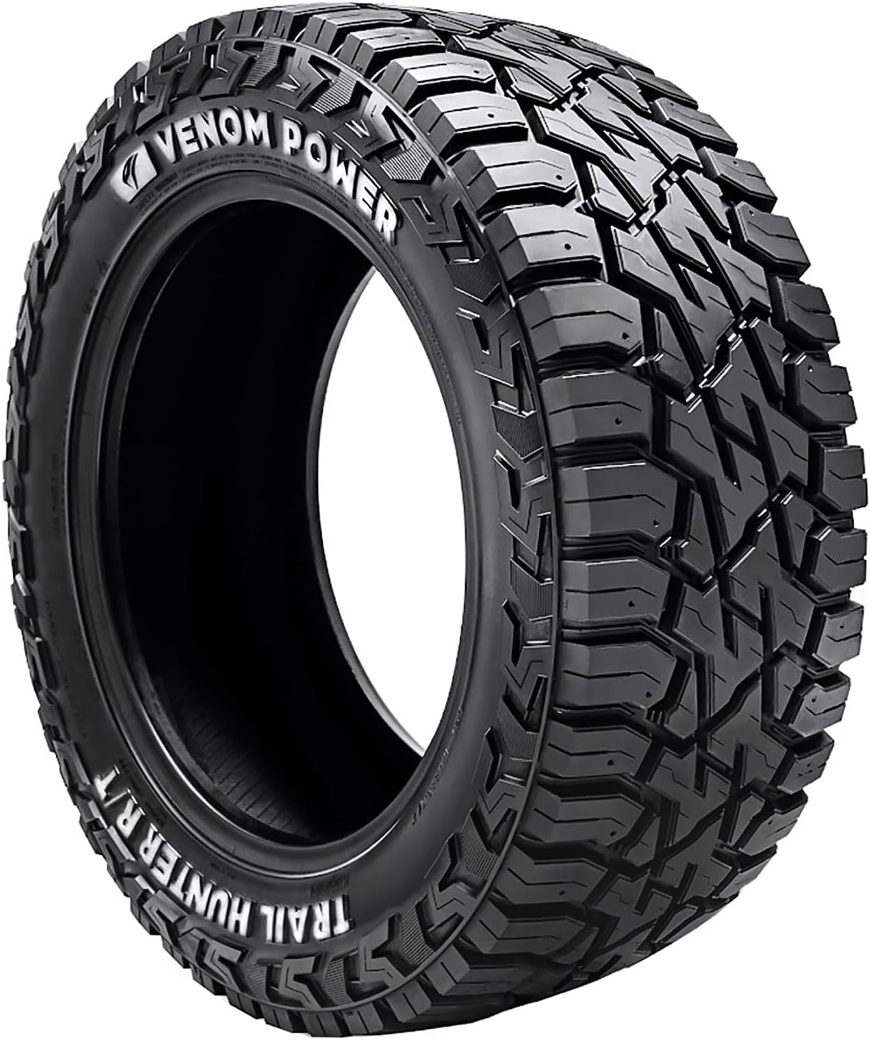 Venom Power Trail Hunter R/T All-Terrain Mud Off-Road Light Truck Radial Tire-33X12.50R17LT 33X12.50X17 33X12.50-17 120Q Load Range E LRE 10-Ply RWL Raised White Letters