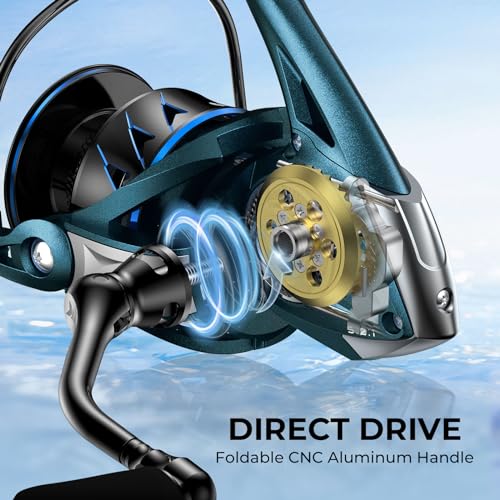 KastKing MegaJaws Spinning Fishing Reel, 39.5LBS Max Drag, Saltwater Freshwater Z836526