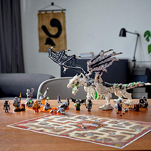 LEGO NINJAGO Skull Sorcerer’s Dragon 71721 Building Set with Warrior Figures S862