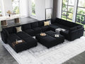 Belffin Oversized Modular Sectional Sofa with Double Chaises and Storage F17277