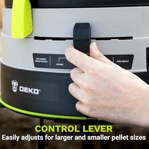 DEKOPRO Electric Leaf Mulcher Shredder 13-Amp 8200RPM Motor with Leaf Scoops S88703