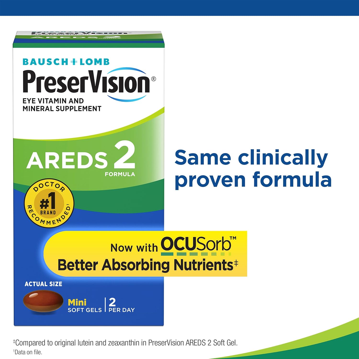 PreserVision AREDS 2 Eye Vitamin & Mineral Supplement, 210 Softgels D99950