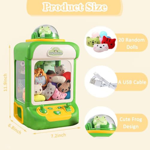 Kids Claw Machine with Lights and Sound, Includes 10 Plush (Pink) X399554