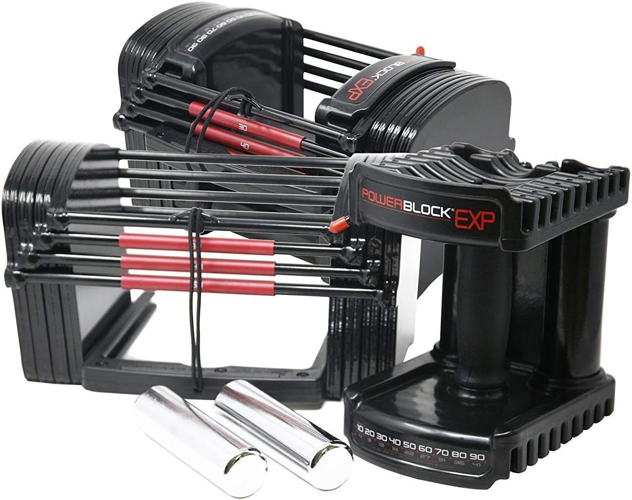 PowerBlock EXP Adjustable Dumbbells, Sold in Pairs, 5-50 Lb. E683114