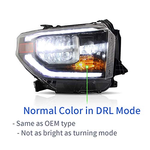 VLAND LED Headlights for Toyota Tundra 2014-2021 with Sequential Turn Signals J22521