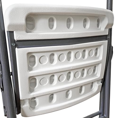 Folding Plastic Chair 450 lb Capacity White 4-Pack S700534