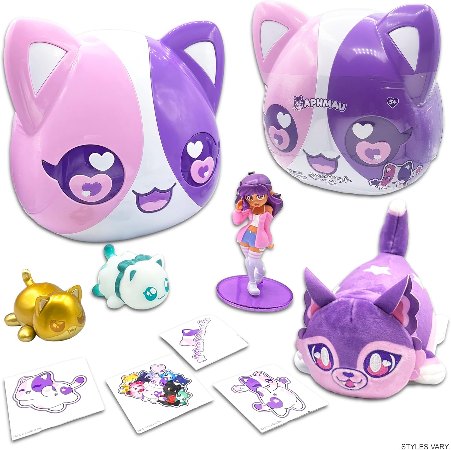 Aphmau Catface Mystery Surprise Set, 12 pc Collectible Figures & Plush Toys, Official Merch D1968