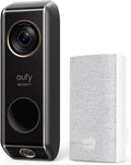 eufy Security Video Doorbell (Wired) S330 with Chime, Dual Cam,Delivery Guard,Security Camera,2K with HDR, No Monthly Fee, 16-24V, 30VA, homebase NOT Supported,Motion Only Alert(Renewed)