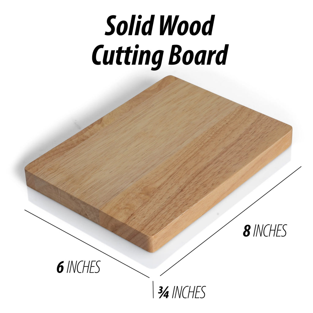 Slitzer Germany Cutting Board and Knife Set, Stainless Steel, Wooden Chopping Board P410908