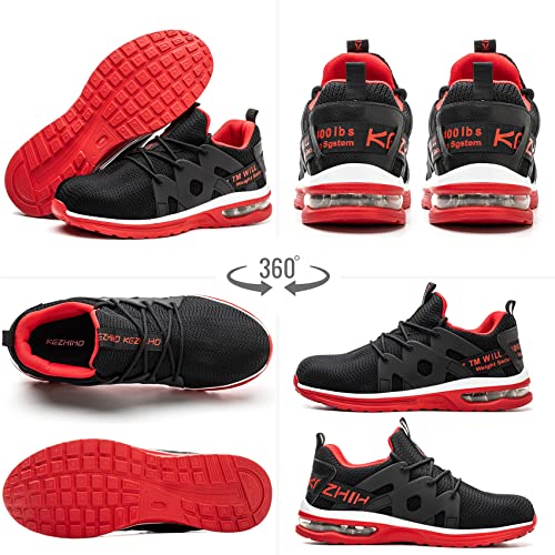 Kezhiho Steel Toe Shoes for Men Women Lightweight Work Sneakers F375842