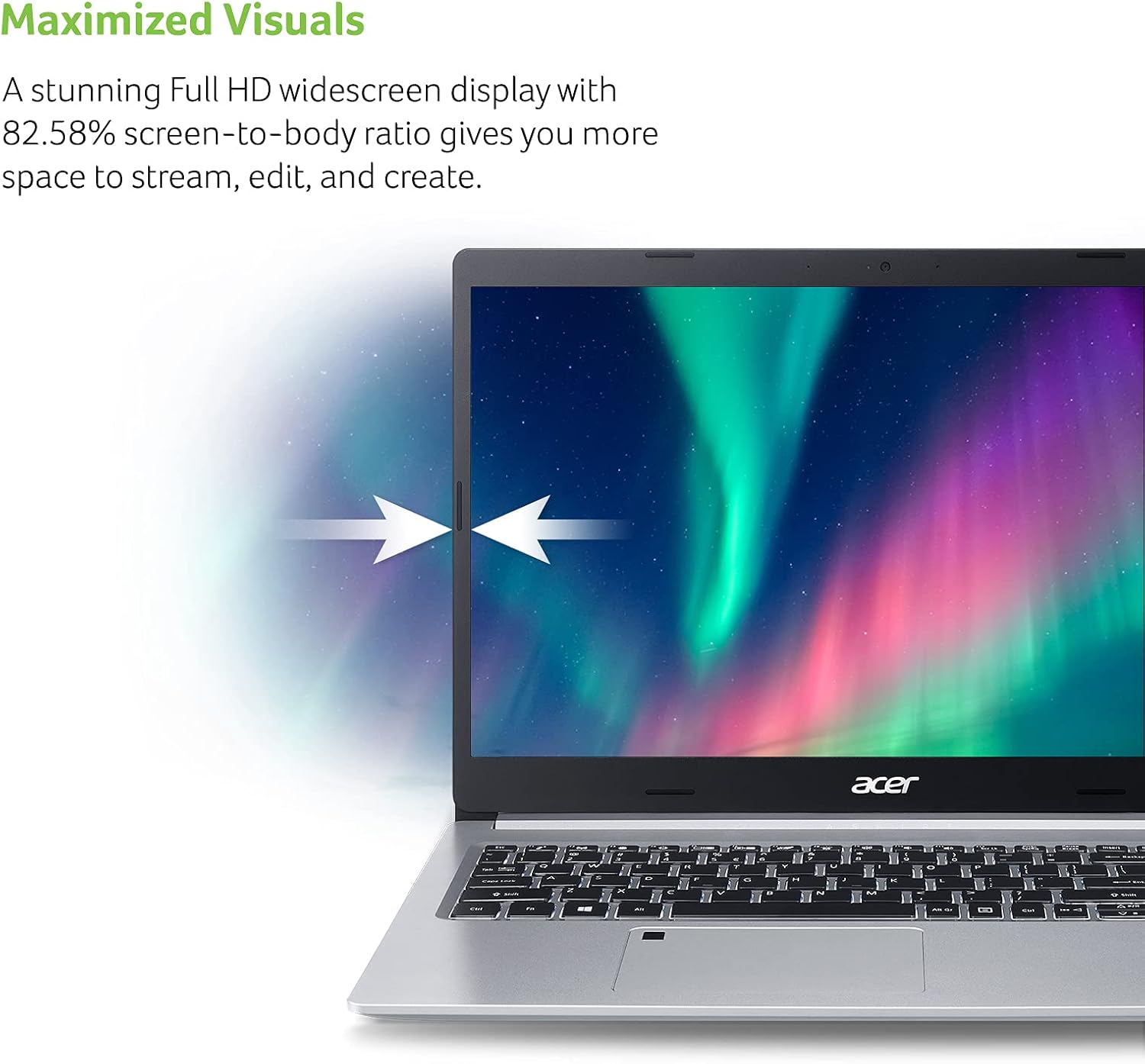 Acer Aspire 5 A515-46-R3CZ Slim Laptop, 15.6" Full HD, Ryzen 7, 8GB RAM, 256GB SSD, Windows 11 A7570