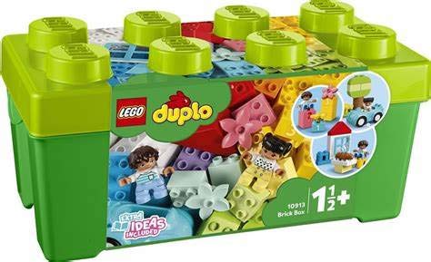 LEGO DUPLO Classic Brick Box Building Set with Storage Organizer and Toy Car for Toddlers Ages 18+ Months H825