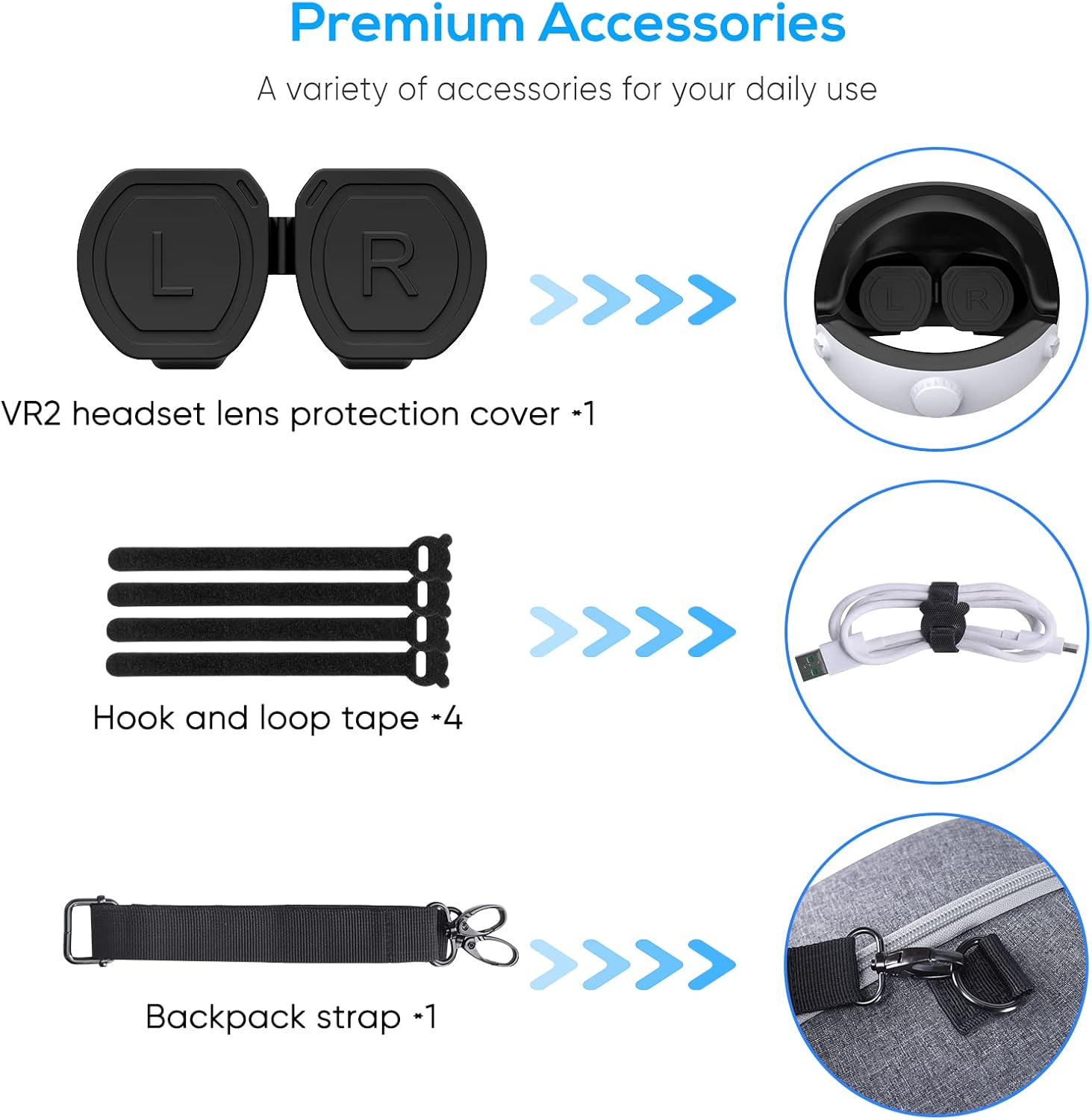 Hard Carrying Case for PSVR2 Headset and Controllers M946