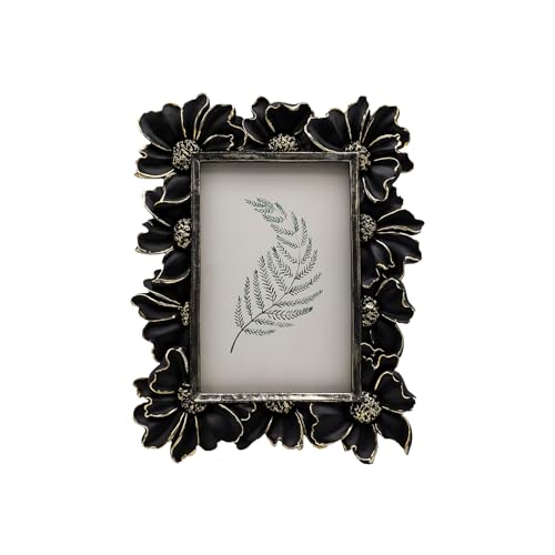 Vintage Picture Frame 8x10 Antique Black Ornate for Tabletop and Wall U180