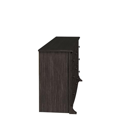 Prepac Rustic Ridge Farmhouse 6-Drawer Double Dresser, Brown X6434