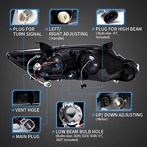 VLAND LED Projector Headlights for 2010-2011 Camry T777