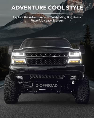 Z-OFFROAD LED Headlights Assembly with DRL for 2003-2006 Chevy Silverado Avalanche Y434052
