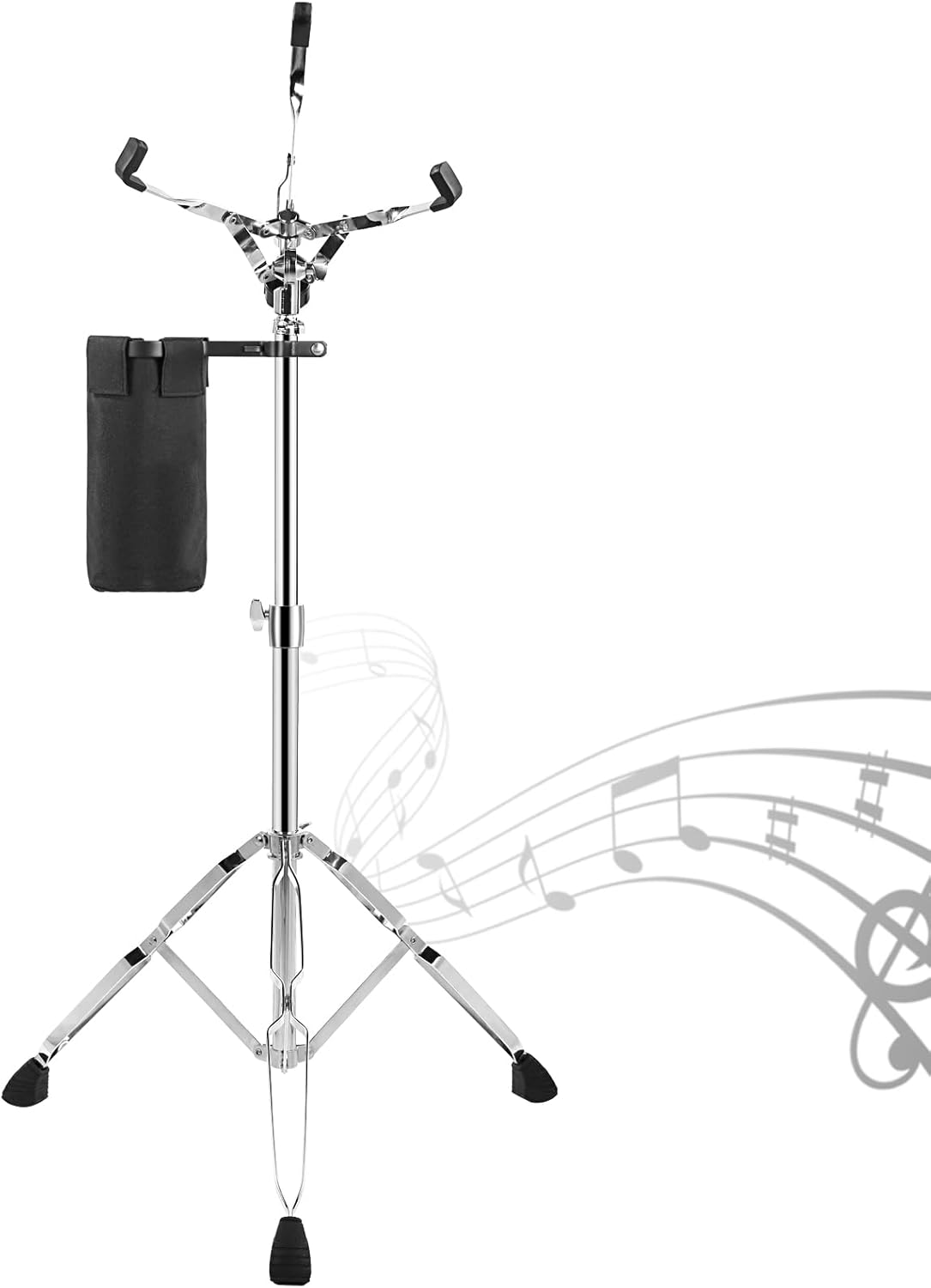 Snare Drum Stand with Drum Sticks Holder,Adjustable Practice Drum Stand for 10-14 Inch Drum Pad,Adjustable Extended Height 26"-41".
