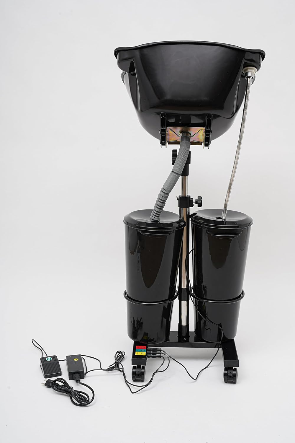 Portable Shampoo Bowl with Electric Pump and 2 Water Buckets Y305463