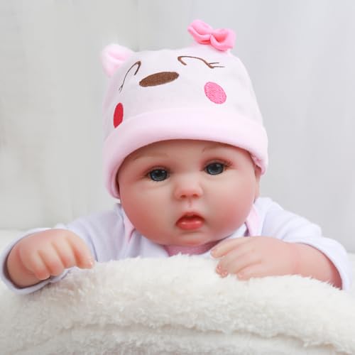 CHAREX Reborn Baby Dolls Girl - 16 Inches Realistic Soft Vinyl Newborn Doll for Kids Ages 3+ A542