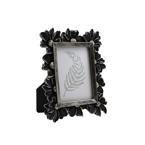 Vintage Picture Frame 8x10 Antique Black Ornate for Tabletop and Wall U180