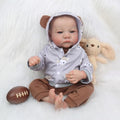 WOOROY Realistic Reborn Baby Dolls Boy - 18 Inch Lifelike Baby Doll Levi Real Life Baby Dolls That Look Real Soft Weighted Sleeping Newborn Baby Dolls Gift Toy for Age 3+