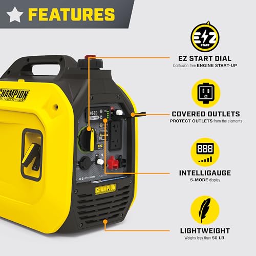 Champion Power Equipment 2500-Watt Ultralight Portable Inverter Generator Y55455