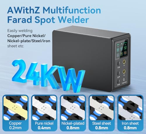 14.6 KW Capacitor Battery Spot Welder 2-in-1 Automatic & Foot Pedal for 18650/LiFePO4 Battery Pack Building G399304