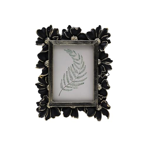 Vintage Picture Frame 8x10 Antique Black Ornate for Tabletop and Wall U180