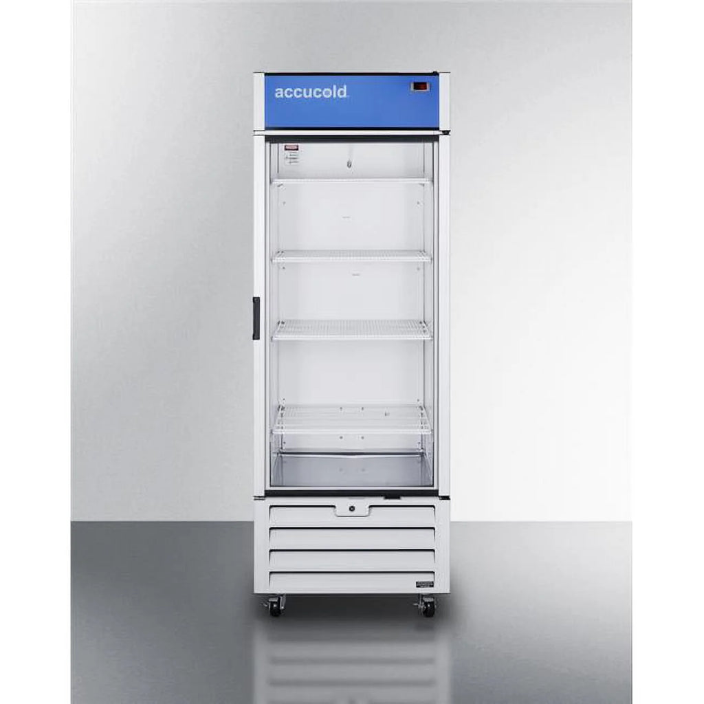 Full-sized glass door commercial beverage center