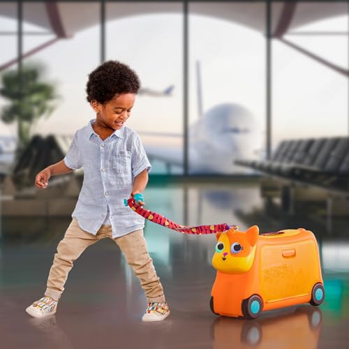 B. toys Gogo Ride-On Lolo Ride-On Cat Suitcase Kids Luggage for Travel 2 Years+ D482