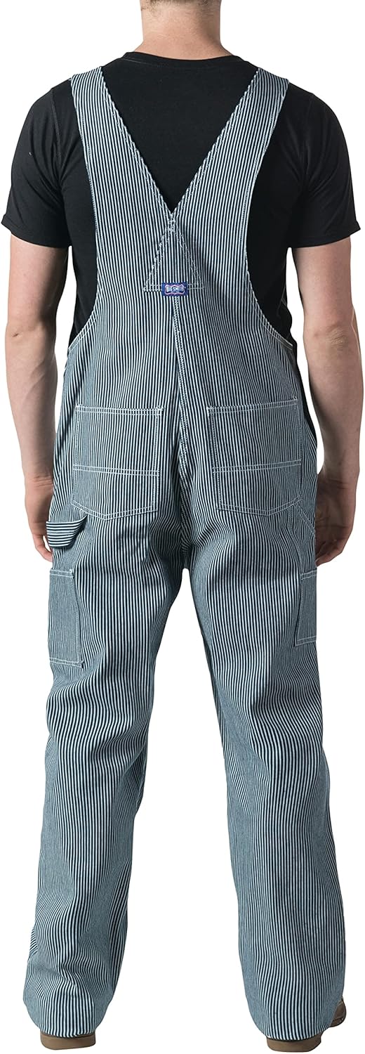 Walls mens Big Smith Hickory Stripe Bib overalls 40W x 30L C42589