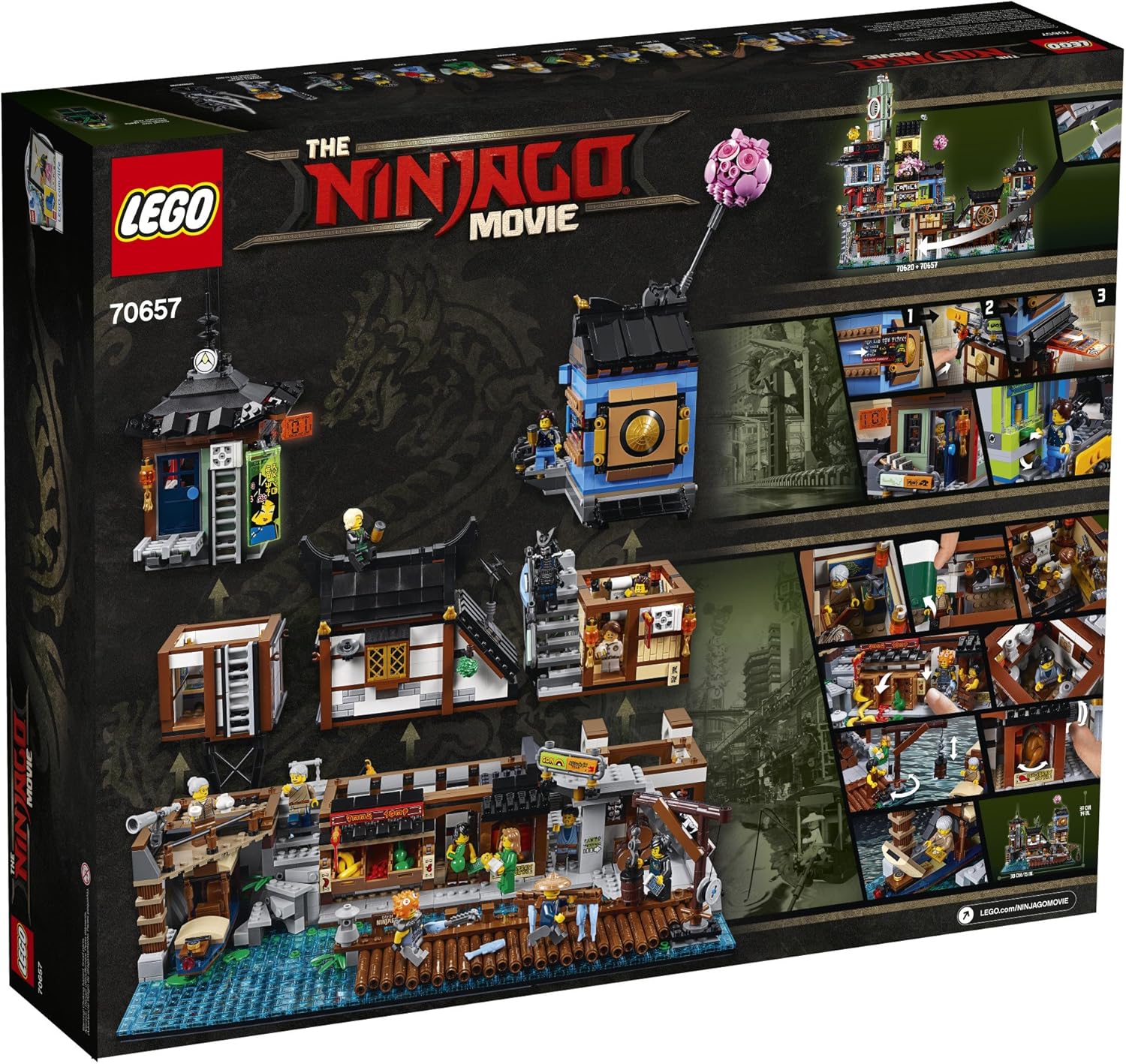 LEGO NINJAGO Movie Ninjago City Docks 70657 Building Kit W74276