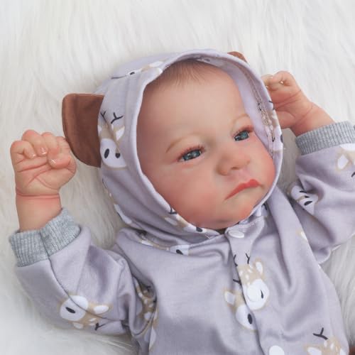WOOROY Reborn Baby Doll Boy 18 Inch Lifelike Soft Weighted Sleeping Doll L93532
