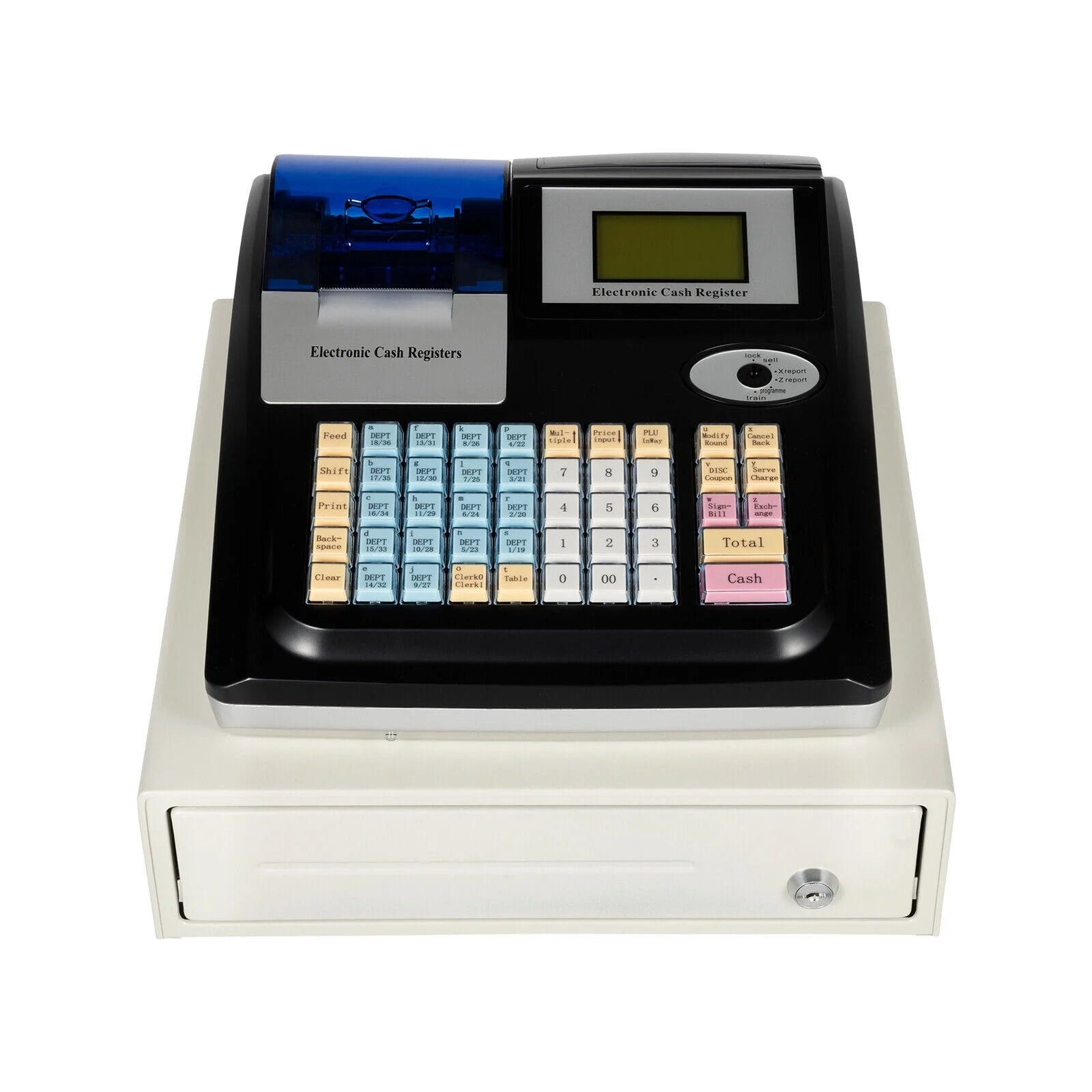 Electronic POS System Cash Register 48 Keys for Supermarket Retail Restaurant