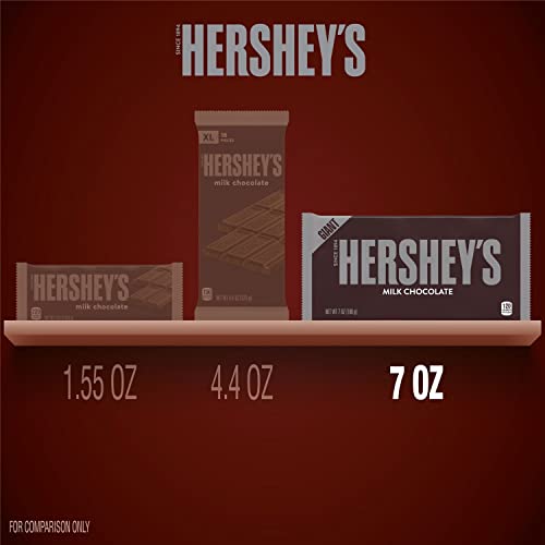 HERSHEY'S Chocolate Candy Bar, Giant (Pack of 12) V367531
