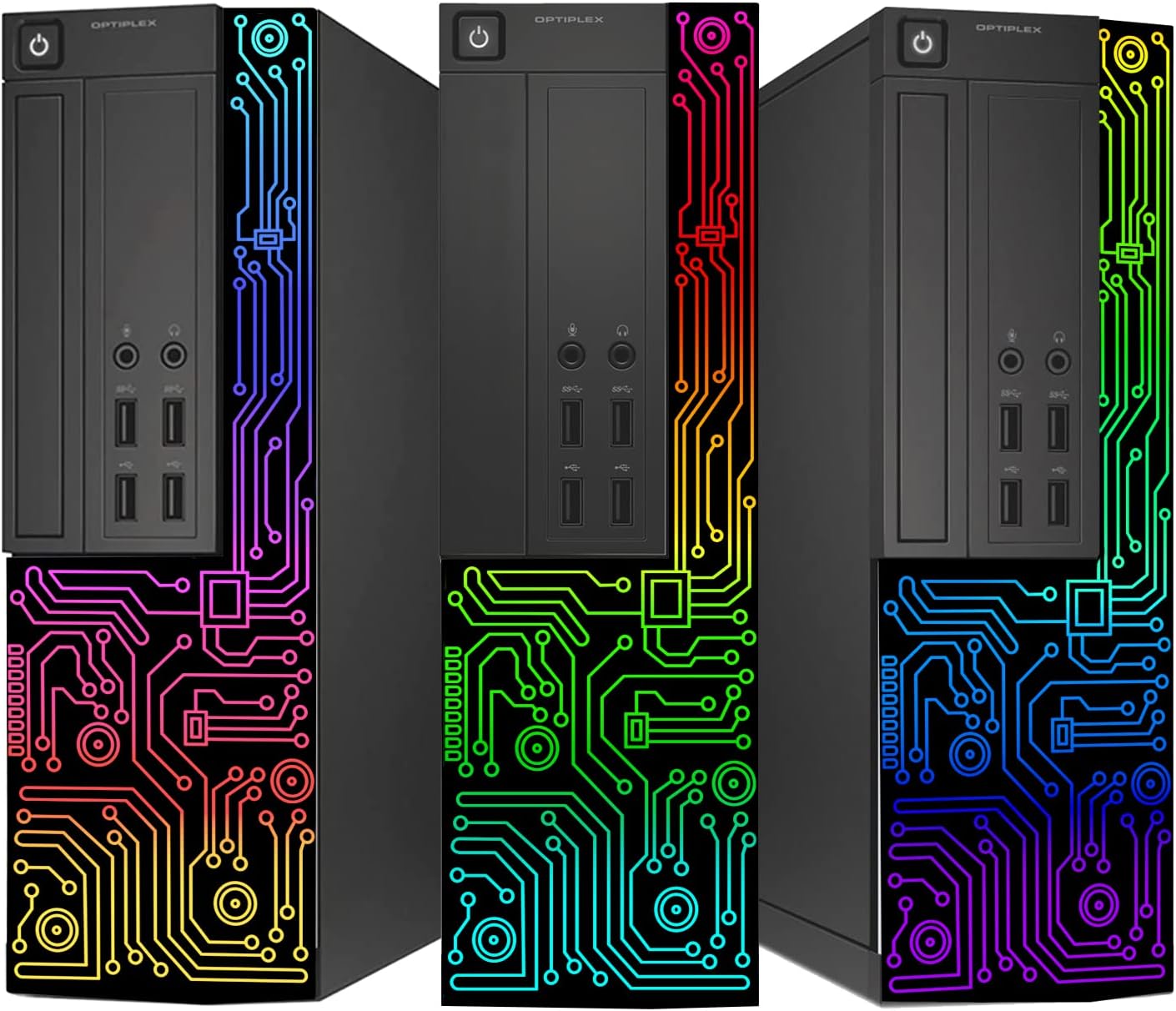 Dell Optiplex SFF Desktop PC, Intel i5, 16GB RAM, 512GB SSD, 24" Monitor, RGB Keyboard & Mouse, Windows 10 Pro (Renewed) Q992413