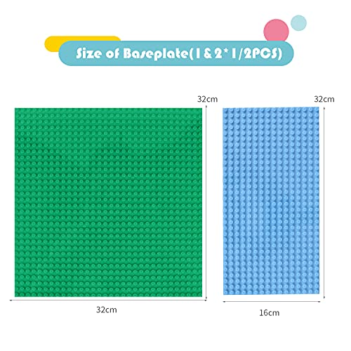 Building Bricks Compatible with Lego Classic - 300 Pieces Basic Bulk Blocks D479368