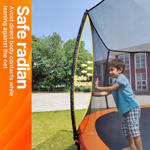 LeJump Outdoor Springless Trampoline with Enclosure Net F147