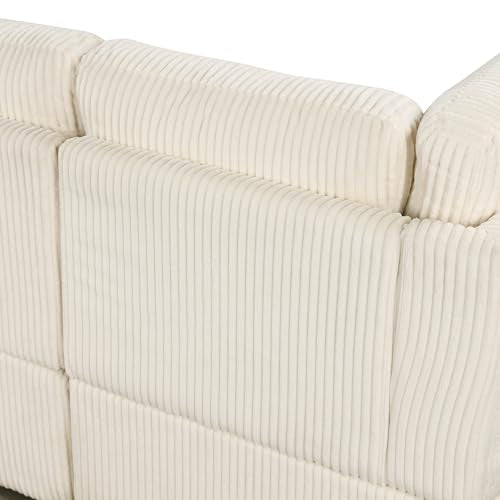 L-Shaped Pull Out Sleep Sofabed with Storage Chaise, Chenille Upholstered X30892