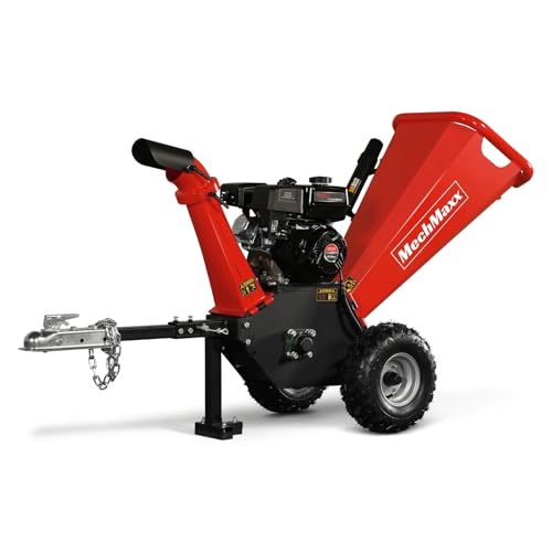212CC 7HP Gas Wood Chipper Leaf Shredder Mulcher with Towbar Z8059