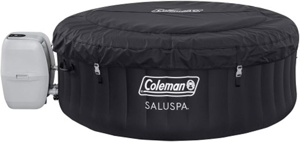 Coleman 4 Person Inflatable Portable Hot Tub with 60 Air Jets, Black N51602
