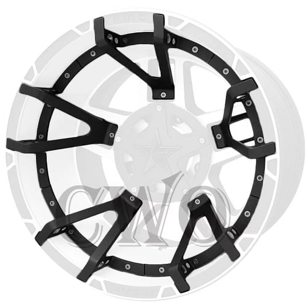 Matte Black XD Series XD827 Rockstar 3 Split Spoke Insert For 20x10 Wheel