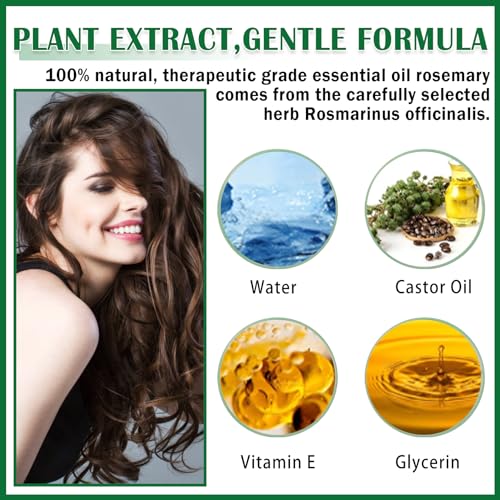Organic Castor Oil for Hair Growth, Cold Pressed Glass Bottle Q75137